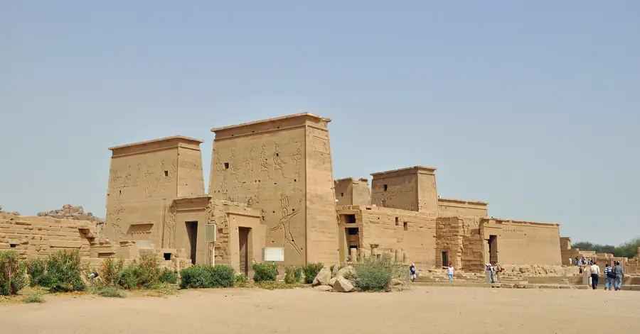 Philae Temple on its island setting