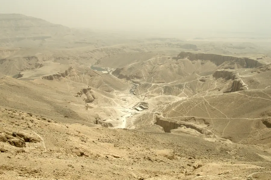 Desert cliffs at the Valley of the Kings